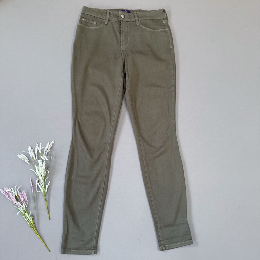 N.Y.D.J. Not Your Daughter’s Jeans Moss green AMI legging jeans, 6. - Picture 4 of 10